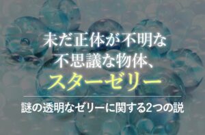 スターゼリーは地球外生命体？謎の透明なゼリーに関する2つの説